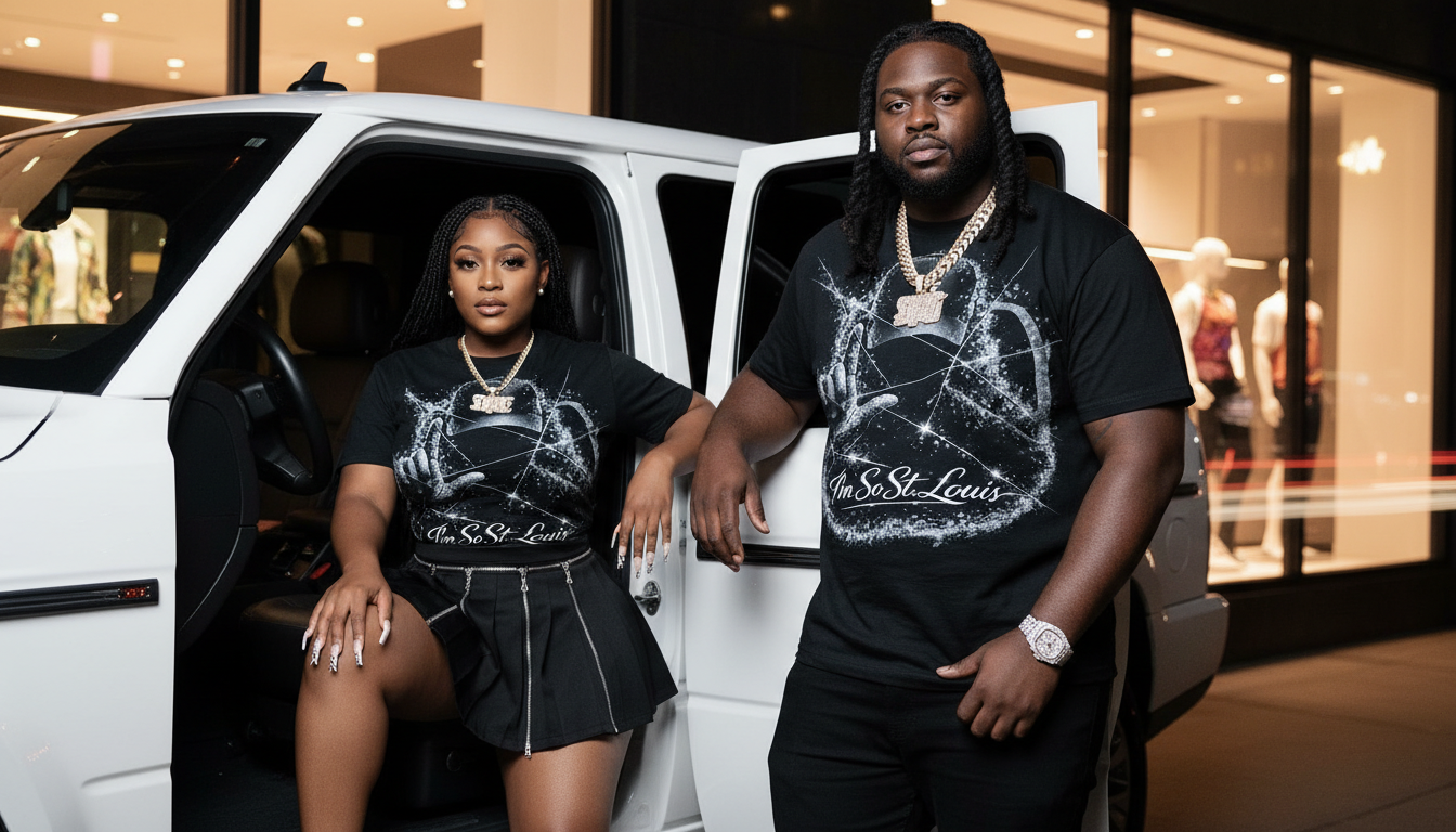 ALLIURE "I'm So St. Louis" Luxury Rhinestone-Style Tee – 314 Day Limited Edition