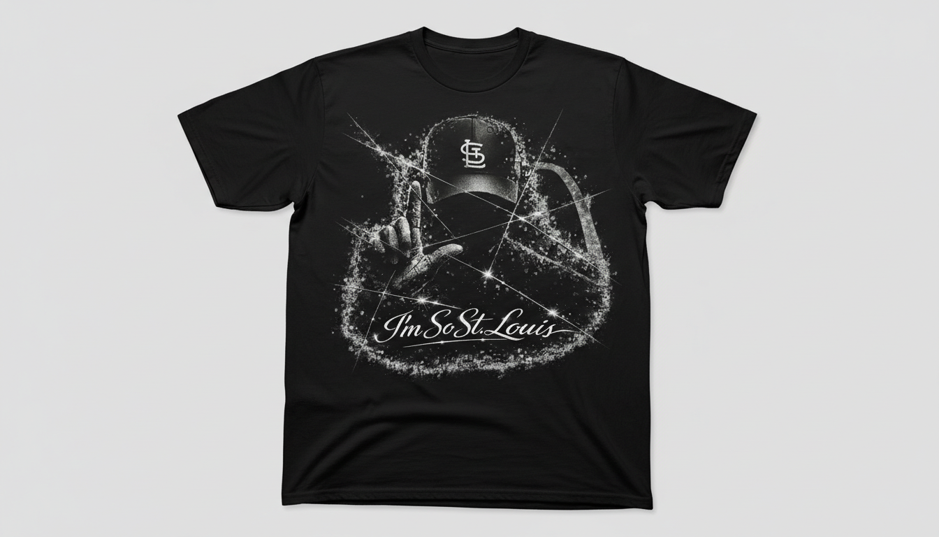 ALLIURE "I'm So St. Louis" Luxury Rhinestone-Style Tee – 314 Day Limited Edition