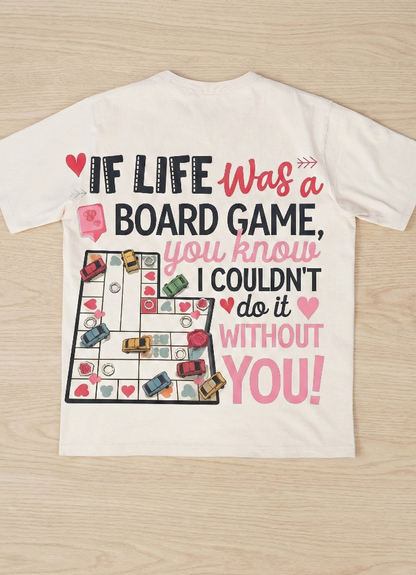 Romantic Board Game Graphic Shirt – Valentine's Day & Anniversary Gift