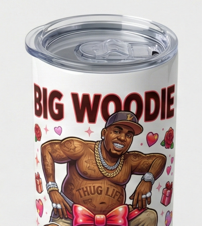 Big Woodie "Curving You All" V-Day 2026 - 20oz Skinny Tumbler