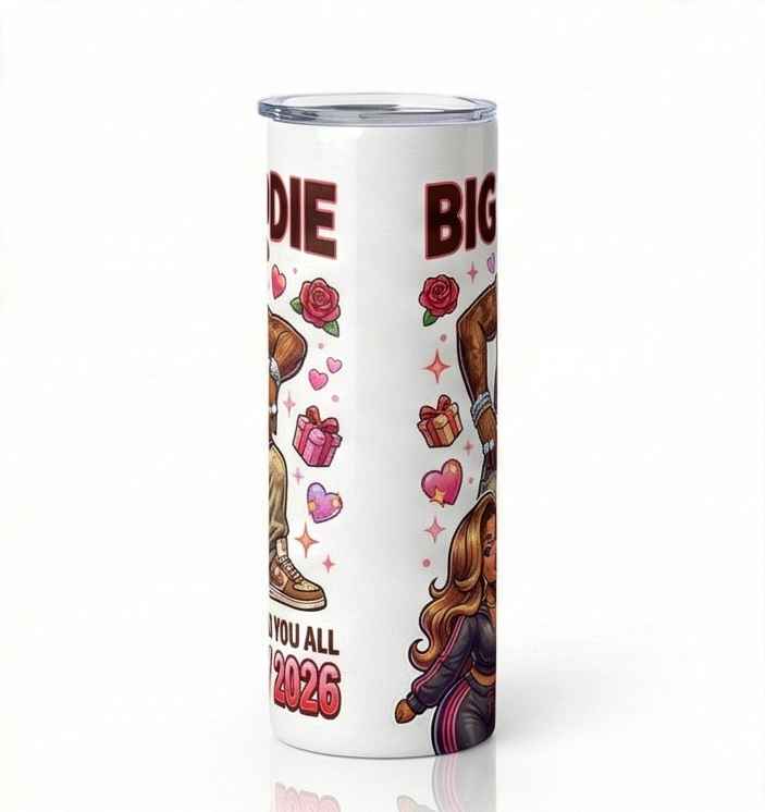 Big Woodie "Curving You All" V-Day 2026 - 20oz Skinny Tumbler