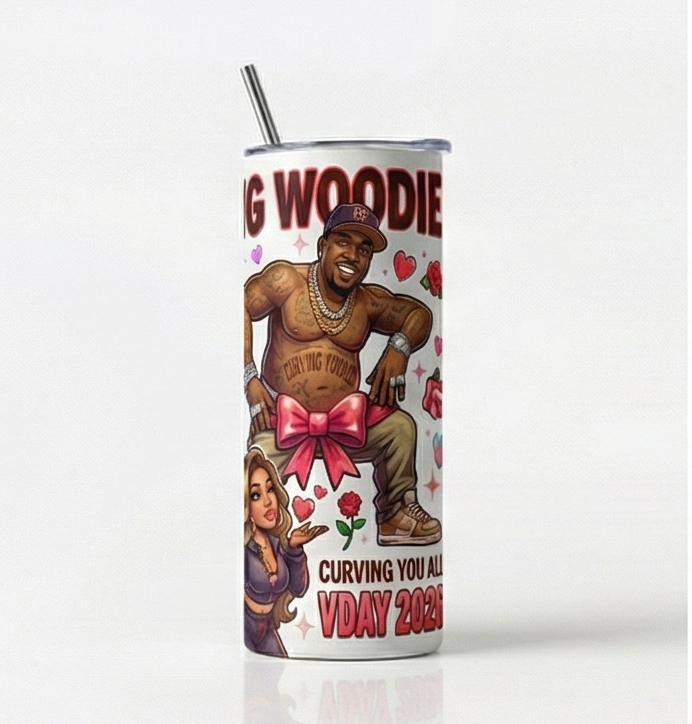 Big Woodie "Curving You All" V-Day 2026 - 20oz Skinny Tumbler