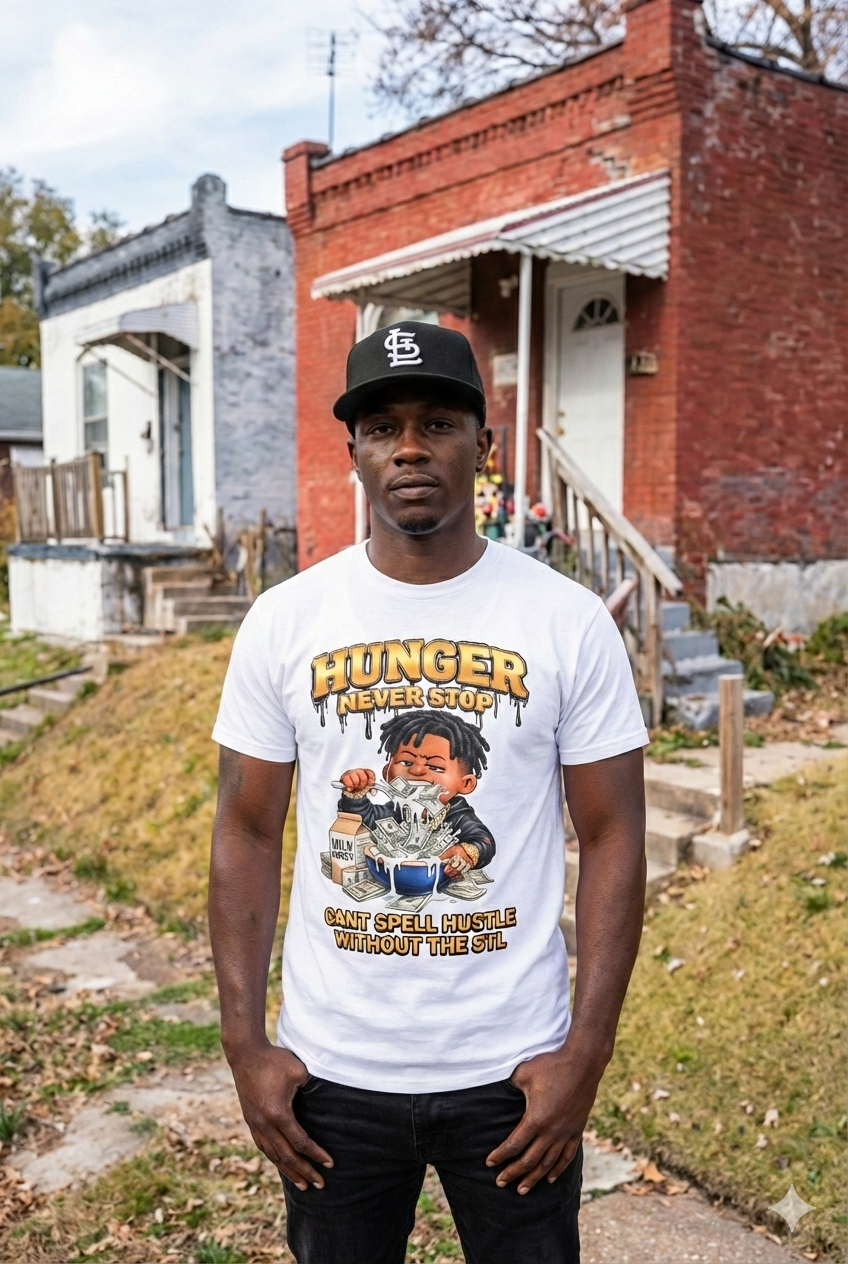 Hunger Never Stop  Limited Edition 314 Day Streetwear Tee – STL Hustle Collection