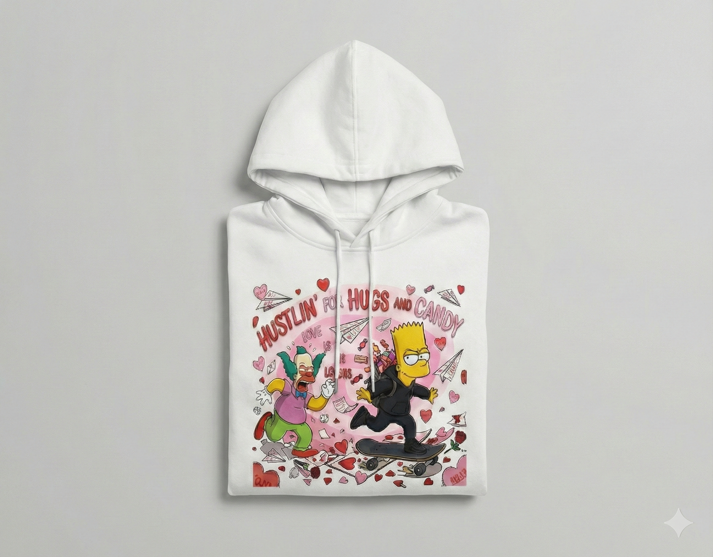 Hustlin' For Hugs Premium Hoodie - Graphic Streetwear Collection