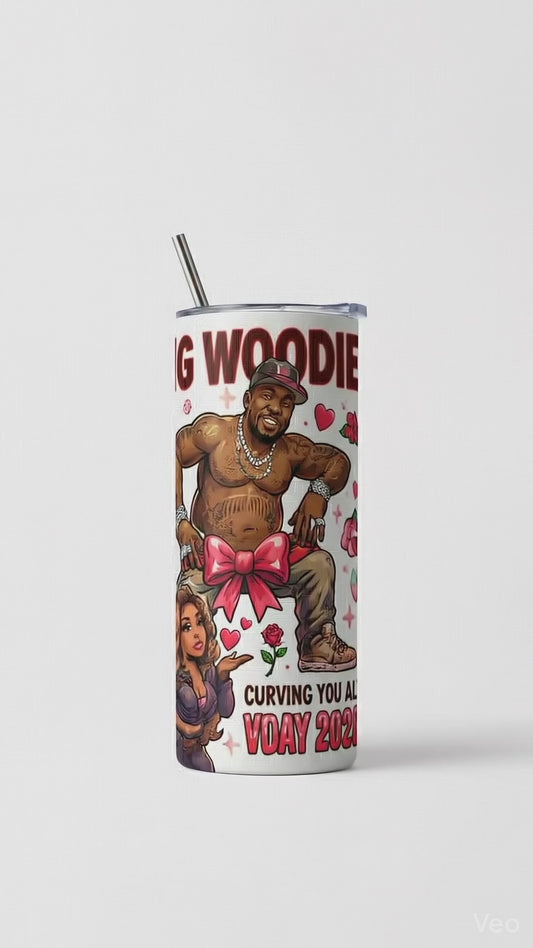Big Woodie "Curving You All" V-Day 2026 - 20oz Skinny Tumbler
